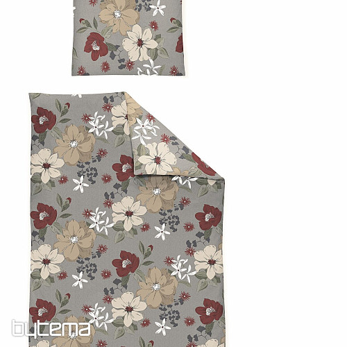 Luksuzna posteljina od flanela IRISETTE 8408-60 Maren crvena