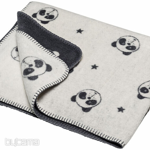 Dječja dekica PANDA 2212/60 boja slonovače 75x100