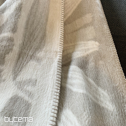 Pamučni pokrivač BAMBOO bež listići 2218/80