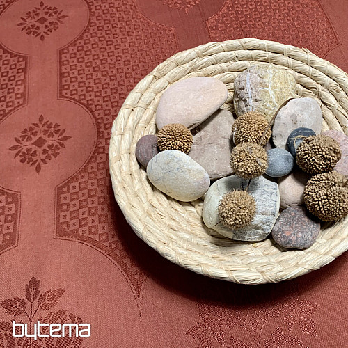 Stolnjak DAMASK terakota 120x140