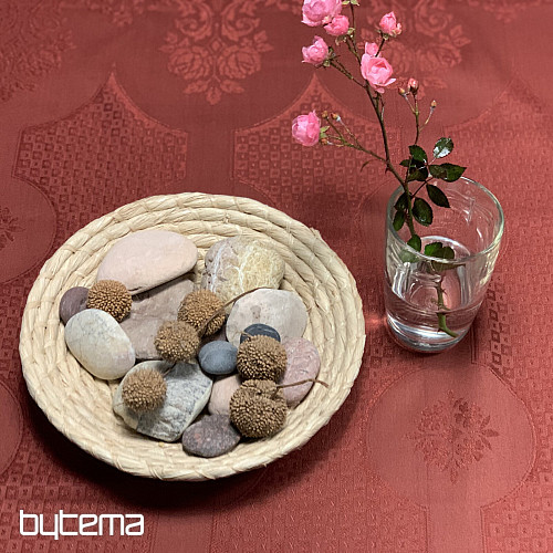 Stolnjak DAMASK terakota 120x140