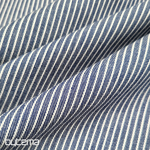 Dekor. tkanina NAVY BLUE STRIPE