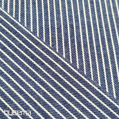 Dekor. tkanina NAVY BLUE STRIPE