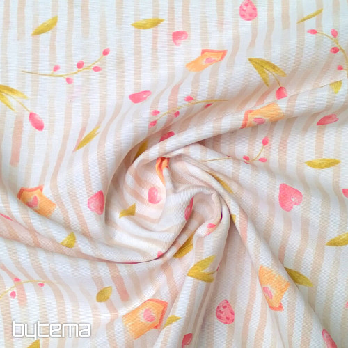 Dekorativna tkanina SPRING BEIGE STRIPE