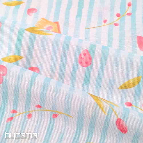 Dekorativna tkanina SPRING BLUE STRIPE