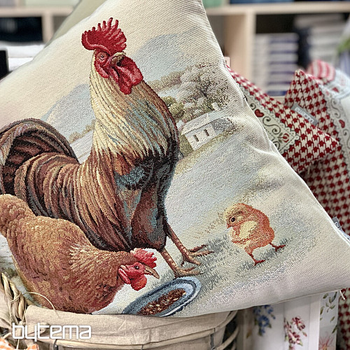 Goblen navlaka za jastuk CHICKEN FAMILY