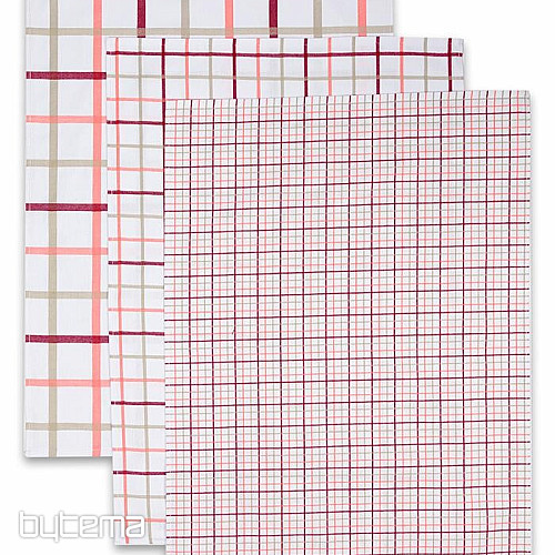 Jacquard kuhinjske krpe SALMON CHECK MIX