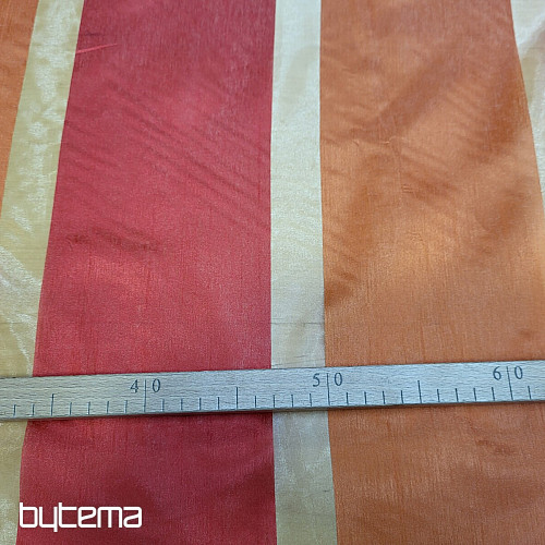 Organza STRIPES OF FIRE