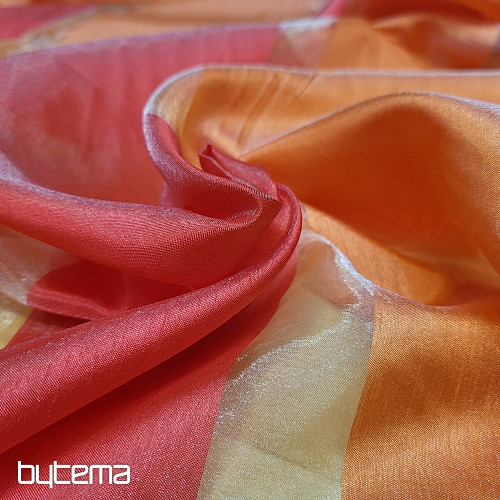 Organza STRIPES OF FIRE