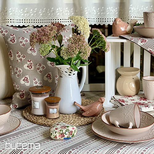 Stolnjak i šal TOSCANA VALERY PATCHWORK bordo