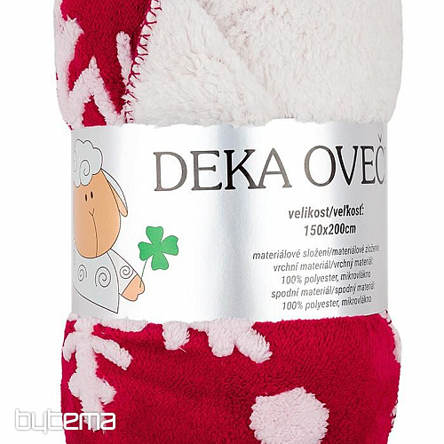 deka Sheep CHRISTMAS RED 150x200