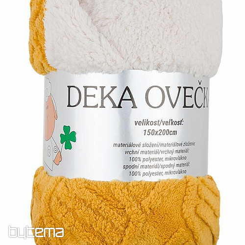 deka Ovečka LINES OKROVÁ 150 x 200