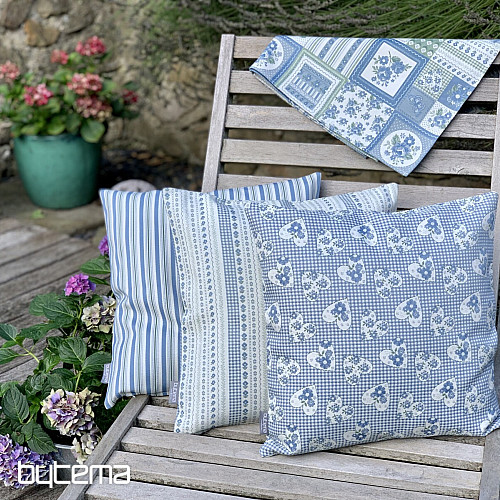 Navlaka za jastuk TOSCANA RIGA STRIPE plava