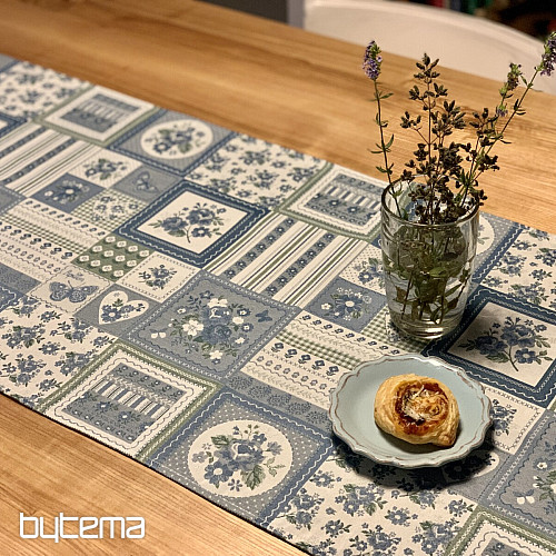 Stolnjak i šal TOSCANA VALERY PATCHWORK plavi