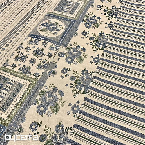 Stolnjak i šal TOSCANA VALERY PATCHWORK plavi