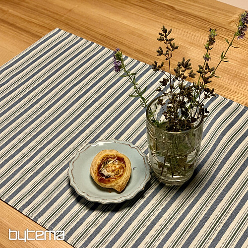 Stolnjak i šal TOSCANA VALERY MULTI STRIPE plavi