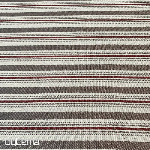 Stolnjak i šal TOSCANA VALERY MULTI STRIPE bordo