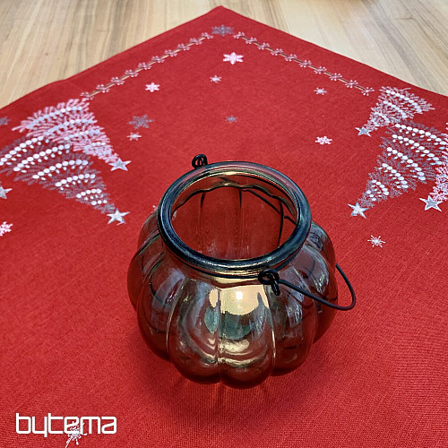 Vezeni božićni stolnjak i šalovi CRVENA DRVA