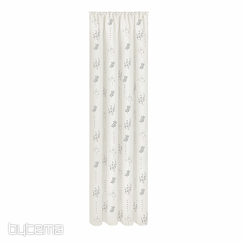 NATURE Gerster zavjesa FLOWERS GREY