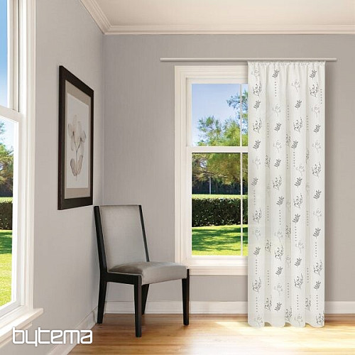 NATURE Gerster zavjesa FLOWERS GREY