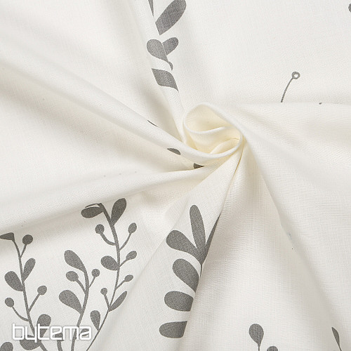 NATURE Gerster zavjesa FLOWERS GREY