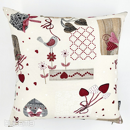 Ukrasna navlaka za jastuk TM PATCHWORK bordo
