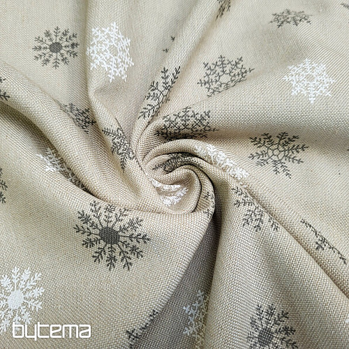 Dekorativna tkanina FLAKES GREY WHITE