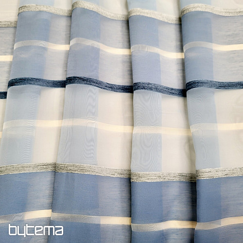 Voile zavjesa BLUE WHITE STRIPES