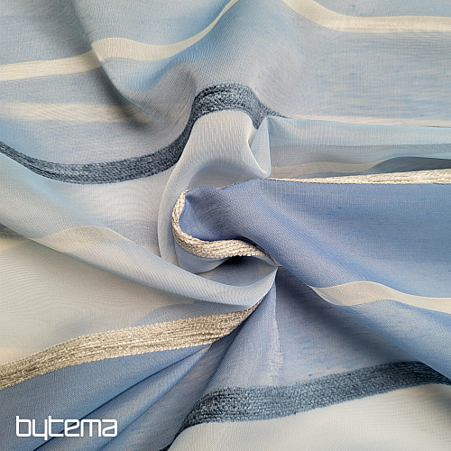 Voile zavjesa BLUE WHITE STRIPES