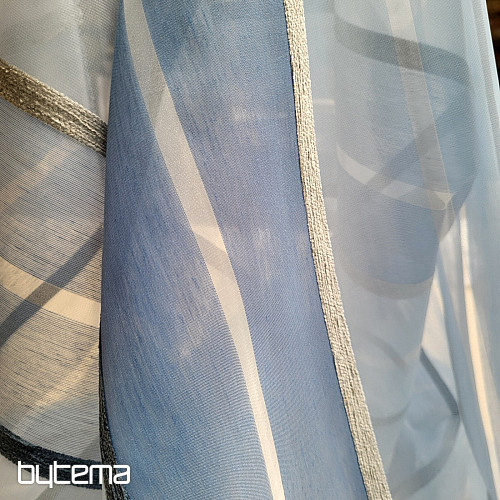 Voile zavjesa BLUE WHITE STRIPES