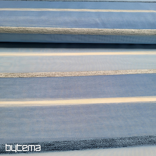 Voile zavjesa BLUE WHITE STRIPES