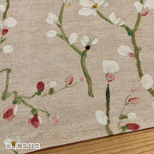 Stolnjak i šal NOA Twigs small pink
