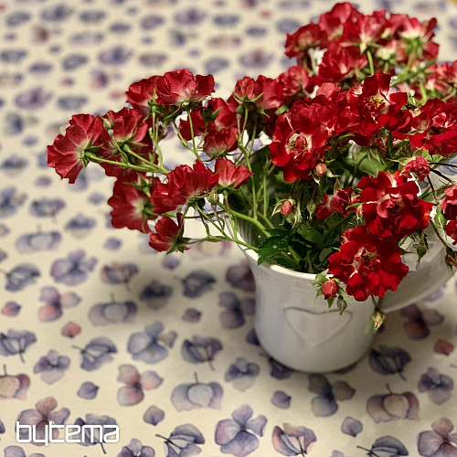 MONTANA PURPLE BLUE FLOWERS stolnjak i šal