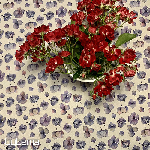 MONTANA PURPLE BLUE FLOWERS stolnjak i šal
