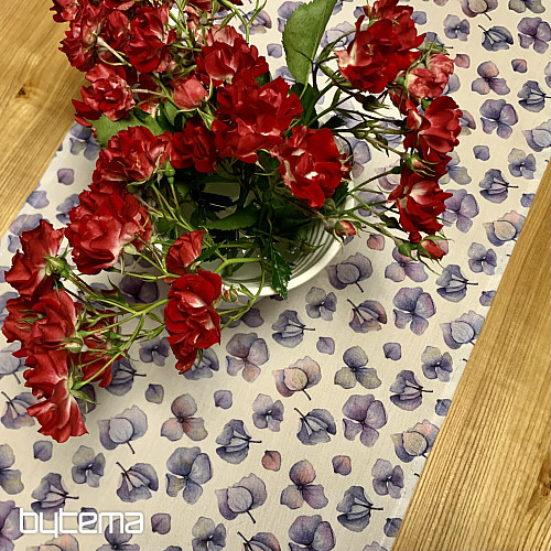 MONTANA PURPLE BLUE FLOWERS stolnjak i šal