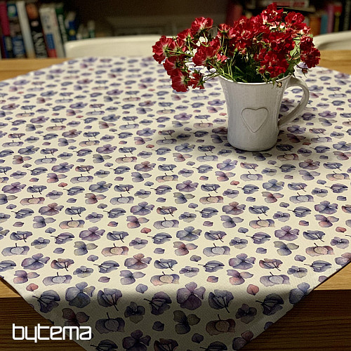 MONTANA PURPLE BLUE FLOWERS stolnjak i šal