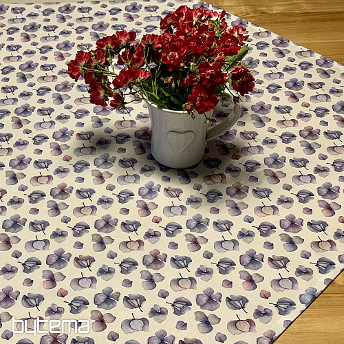 MONTANA PURPLE BLUE FLOWERS stolnjak i šal