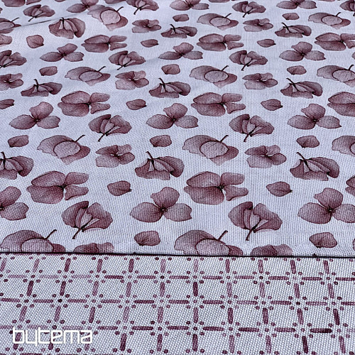 Stolnjak i šal MONTANA OLD PINK GRID