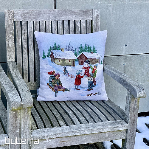 Naslovnica za božićni goblen ZIMSKO POPODNE