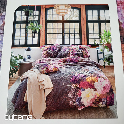 IRISETTE luksuzna posteljina od flanela ZOBEL 8551-90 KNIT FLOWERS