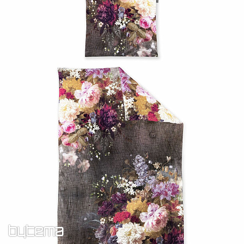 IRISETTE luksuzna posteljina od flanela ZOBEL 8551-90 KNIT FLOWERS