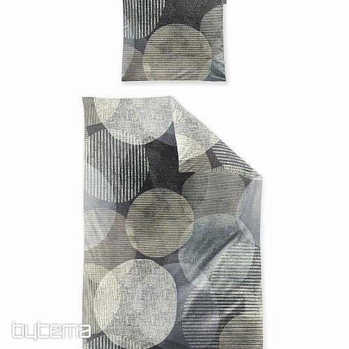 IRISETTE luksuzna posteljina od flanela ZOBEL 8553-11 GREY WHEEL