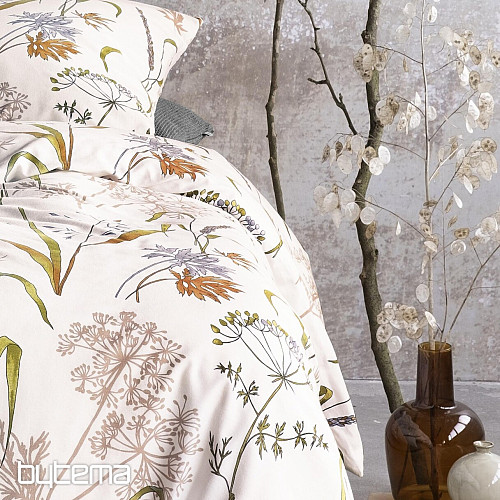 Luksuzna posteljina od flanela IRISETTE KOALA 8425-90 MEADOW GRASS bijela