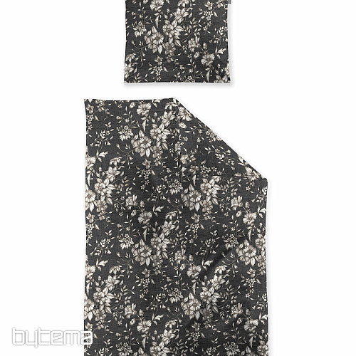 IRISETTE luksuzna posteljina od flanela ZOBEL 8558-11 crna