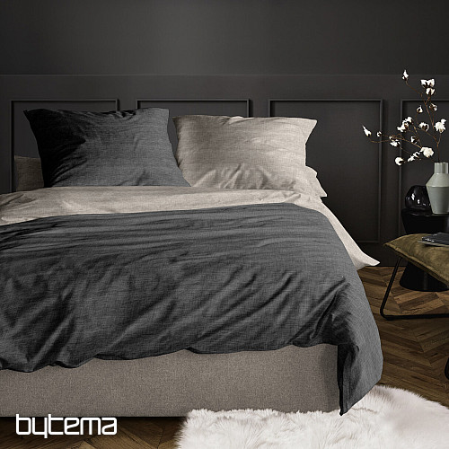 IRISETTE luksuzni pamučni saten WAVE 8557-11 antracit