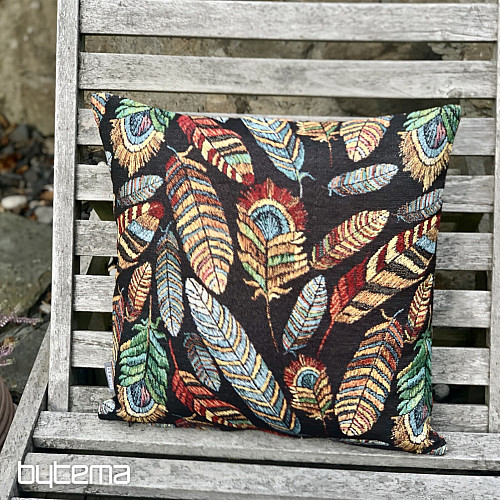 Goblen jastučnica FEATHER BLACK