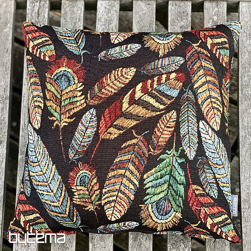 Goblen jastučnica FEATHER BLACK