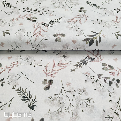 Pamučna tkanina FINE TWIGS bež