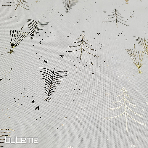 Pamučna CANVAS tkanina GOLDEN TREES