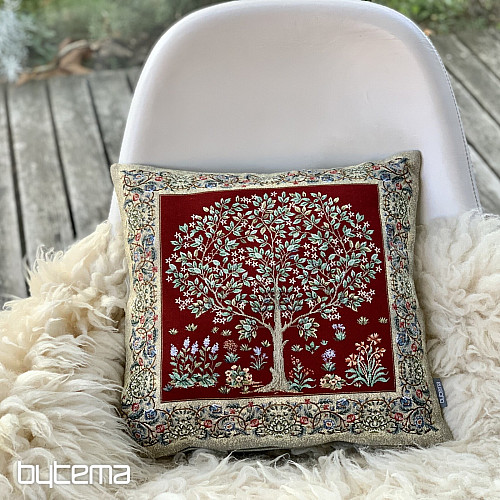 Goblen jastučnica TREE OF LUCK crvena